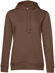 B&C Collection kapucnis Női pulóver kétoldali zsebekkel O79, Mocha Brown-L (BO793208)