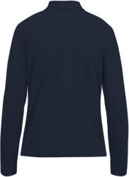 B&C hosszú ujjú előzsugorodott galléros Női pamut póló O31, Navy-M (BO310407)