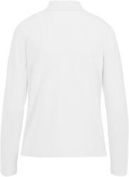 B&C hosszú ujjú előzsugorodott galléros Női pamut póló O31, White-2XL (BO310110)