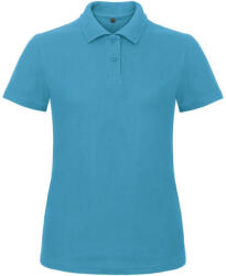 B&C klasszikus fazonú, rövid ujjú Női galléros póló, O07, Atoll-M (BO076407)