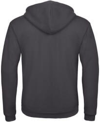 B&C Collection cipzáras kapucnis férfi pulóver O48, Anthracite-2XL (BO482310)