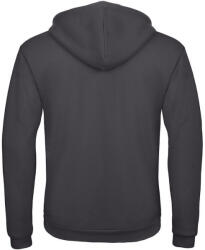B&C Collection férfi kapucnis pulóver, színazonos húzózsinórral O47, Anthracite-2XL (BO472310)