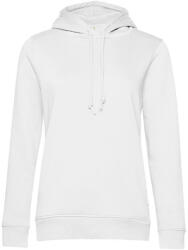 B&C Collection kapucnis Női pulóver kétoldali zsebekkel O79, Fehér-L (BO790108)