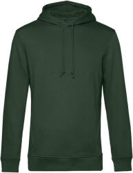 B&C Collection kapucnis férfi pulóver kétoldali zsebekkel O78, Forest Green-2XL (BO780610)