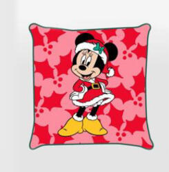 Carbotex Disney Minnie Holly Karácsony párnahuzat 40x40 cm Velúr (CBX240521MNM)