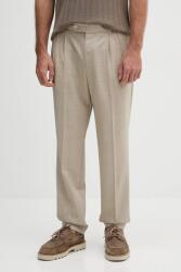 HUGO BOSS gyapjú nadrág bézs, chino, 50545822 - bézs 54