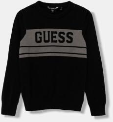 GUESS gyerek pamut pulóver fekete, könnyű, L5YR01 Z0140 - fekete 158-166