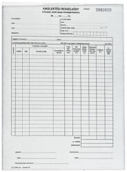  Kiküldetési rendelvény - 25 lap, 2 példány, A/4 álló nyomtatvány (RYL_NYOMTAT_KIKULDETESI_A4_25X2_PELD)