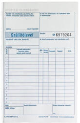 Szállítólevél - 50 lap, 3 példány, A/5, álló nyomtatvány (RYL_NYOMTAT_SZALLITOLEVEL_A5_50X3_ALL)