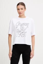 Guess pamut póló MISTY fehér, V5RI11 K8HM0 - fehér S