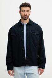 Tommy Hilfiger pamut ing kabát sötétkék, átmeneti, MW0MW39634 - sötétkék L