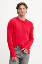 Tommy Hilfiger pamut pulóver bordó, DM0DM18895 - piros L