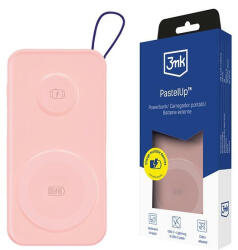 3mk Protection Powerbank PastelUp 10, 000mAh 22.5W Magsafe + Apple Watch töltő, rózsaszín
