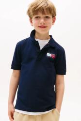 Tommy Hilfiger gyerek pamut póló sötétkék, sima, KB0KB09711 - sötétkék 176