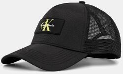 Calvin Klein baseball sapka fekete, LV04D5025G - fekete Univerzális méret