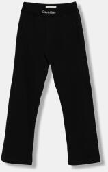 Calvin Klein gyerek pamut melegítőnadrág WB EMBROIDERY TERRY J - fekete 140