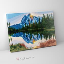 Makana Hajnali napfény - Számfestő készlet, kerettel (40x50 cm)