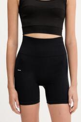 PANGAIA rövidnadrág Plant-Stretch Compressive Shorts sima, magas derekú, 10002485 - fekete L