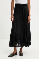 Answear. LAB pamut szoknya fekete, maxi, harang alakú - fekete M - answear - 34 990 Ft