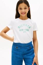 Tommy Hilfiger gyerek pamut póló fehér, KG0KG08813 - fehér 152