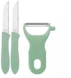 Koopman International Set 3 curatatoare legume si fructe Koopman, otel inoxidabil ABS, verde (KO-C80201870V)