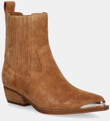 Guess cowboy csizma velúrból LANNA2 - barna Női 38
