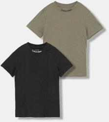 Calvin Klein gyerek pamut póló 2 db zöld, sima, IB0IB02529 - zöld 128