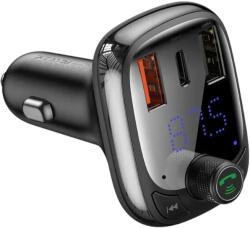 Baseus Зарядно за кола 12v BASEUS FM MP3-2xUSB+USB TYPE C 4.0 charger (CCTM-B01) (385)