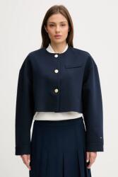 Tommy Hilfiger zakó sötétkék, sima, oversize, WW0WW46519 - sötétkék 38