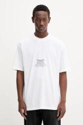 HUGO pamut póló bézs, nyomott mintás, 50542817 - bézs L