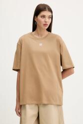 Adidas pamut póló Essentials barna, JW5081 - barna M