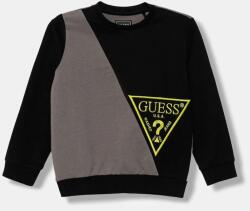 GUESS gyerek melegítőfelső pamutból fekete, mintás, N5YQ04 KA6R4 - fekete 88-96