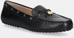 Lauren Ralph Lauren bőr mokaszin Wylie fekete, lapos talpú, 802967751001 - fekete Női 38