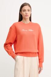 Tommy Hilfiger felső narancssárga, mintás, WW0WW45743 - narancssárga S