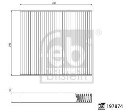 Febi Bilstein Filtru, aer habitaclu FEBI BILSTEIN 197874 (197874)