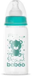 Baboo Anti-colic Glass Feeding Bottle Narrow Neck biberon de sticlă 0m+ 120 ml
