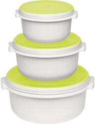 emsa Micro Family Műanyag ételtároló doboz készlet (3 db) (509741) (509741)