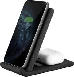 Uniq Vertex Duo 2in1 wireless gyorstöltő, 15W, sötétszürke (UNIQ374GRY) (UNIQ374GRY)