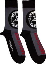 Mötley Crüe Pentagram Circle Charcoal Grey 40-45 Zokni (MOTSCK05MC)