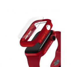 Uniq Nautic Apple Watch 40mm műanyag tok üvegfóliával, piros (UNIQ-40MM-NAURED) (UNIQ-40MM-NAURED) (UNIQ-40MM-NAURED)