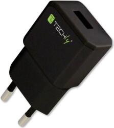 TECHLY hálózati töltő USB 5V/2.1A fekete (022380 / IPW-USB-21ECBK) (022380) (022380)