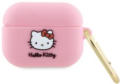 Hello Kitty 3D Kitty Head Airpods Pro Szilikon tok - Pink (HKAP3DKHSP) (HKAP3DKHSP)