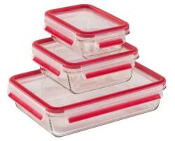 emsa CLIP & CLOSE N10509 Téglalap alakú Doboz Átlátszó 3 db (600767) (600767)