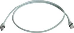 Telegaertner Telegärtner 100008028 RJ45 Hálózati kábel, patchkábel CAT 6A S/FTP 0.25 m Szürke Kettős árnyékolás, Védővel, Lángálló 1 db (JAB-1097989) (JAB-1097989)