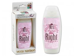  Tusfürdő Mrs. always Right 300ml - lakásfelszerelés fürdőszoba tusfürdő esküvőre ajándék (CQ601)