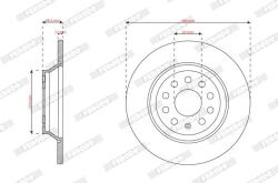 FERODO Disc frana FERODO DDF3169C (DDF3169C) - fixbox