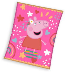  Peppa malac Piggy Tales coral fleece polár takaró 130x160cm (CBX235103PP) - szukits