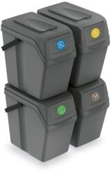  Kiváló tárolók a válogatott hulladék számára 4x25L (DS84775446)