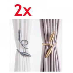  DUPLA CSOMAG - Luxus függönyelkötő ékszer Szín: Bordó (18392/VIN)