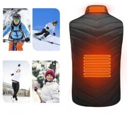  Kellemes elektromos melegítő mellény Méret: fekete M (DS91873165)